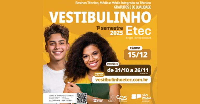 VESTIBULINHO 1º SEMESTRE 2025